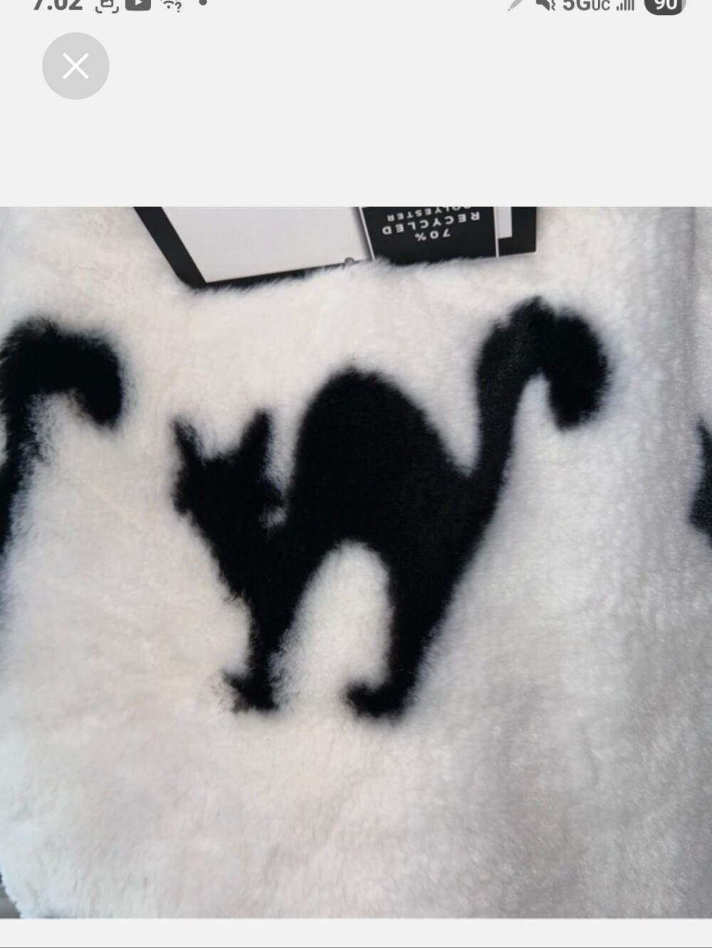 ✨️NWT Storehouse Halloween Scaredy Cat 🐈‍⬛️Faux Fur Soft Throw - Picture 3 of 5
